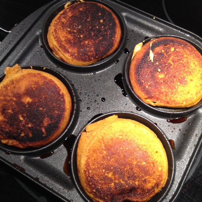 Sad Burnt Pumpkin Pancakes